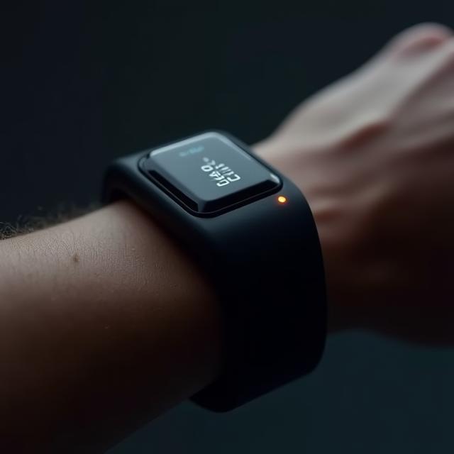 Close-up of ActiveEdge wearable tracker